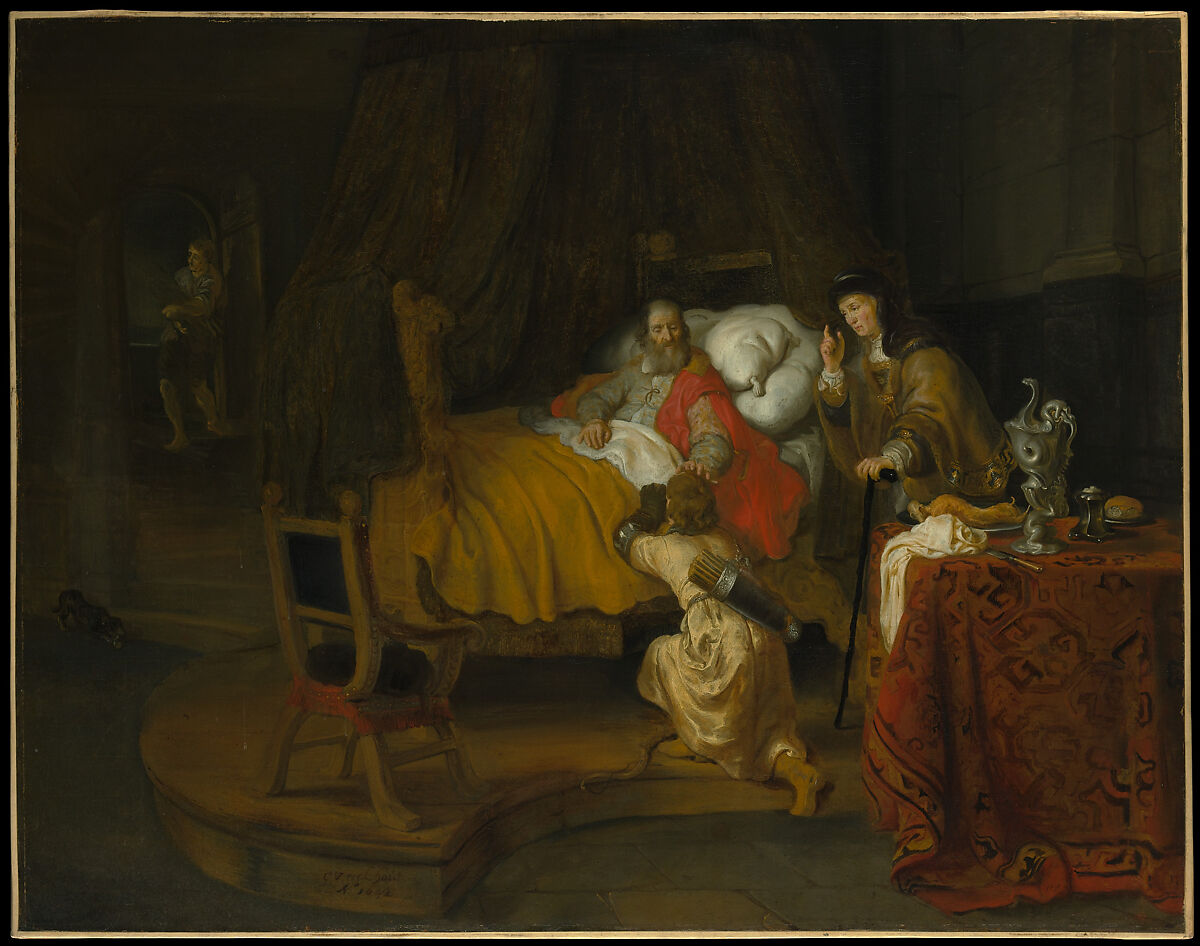 Isaac Blessing Jacob, Gerbrand van den Eeckhout  Dutch, Oil on canvas