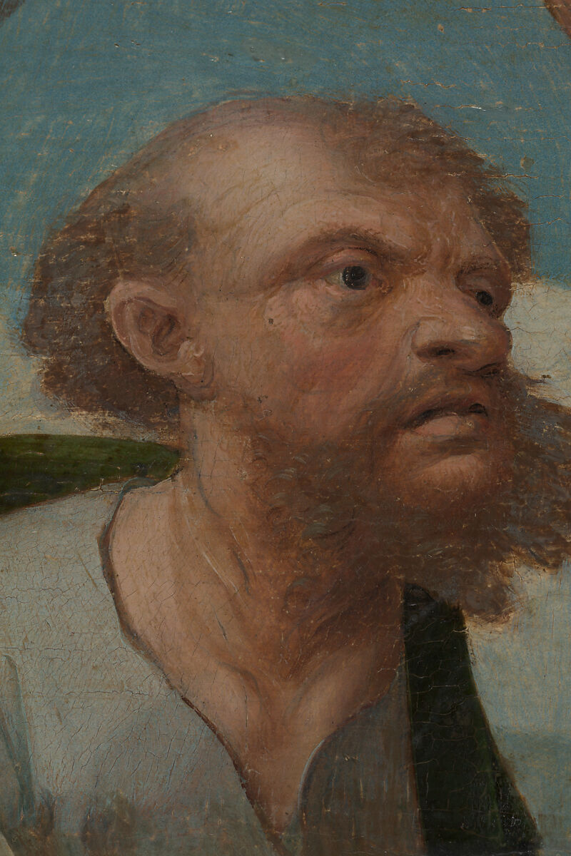 The Crucifixion with Donors and Saints Peter and Margaret of Antioch, Workshop of Cornelis Engebrechtsz (Netherlandish, ca. 1460/62–1527), Oil on wood