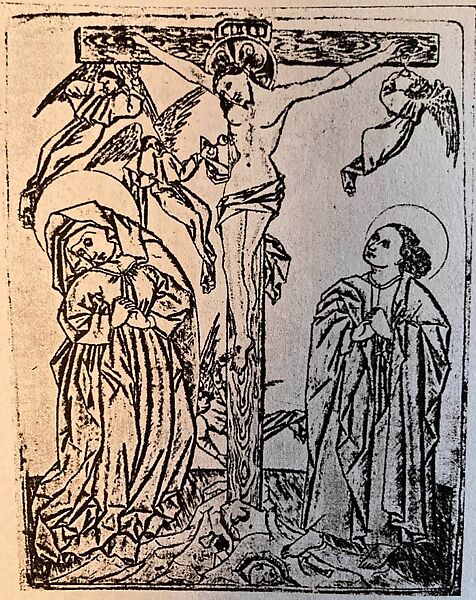 The Crucifixion with Donors and Saints Peter and Margaret of Antioch, Workshop of Cornelis Engebrechtsz (Netherlandish, ca. 1460/62–1527), Oil on wood