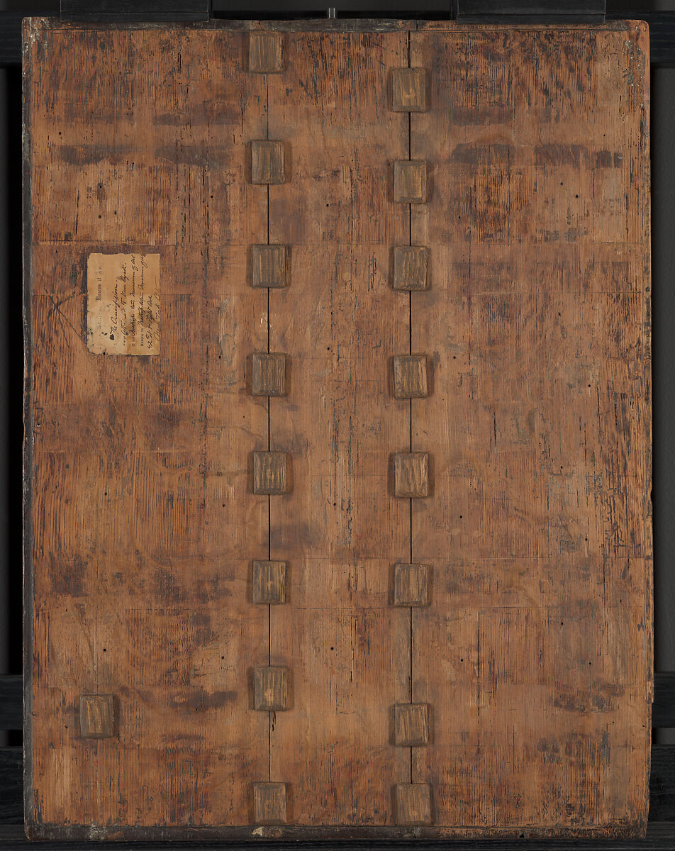 The Crucifixion with Donors and Saints Peter and Margaret of Antioch, Workshop of Cornelis Engebrechtsz (Netherlandish, ca. 1460/62–1527), Oil on wood