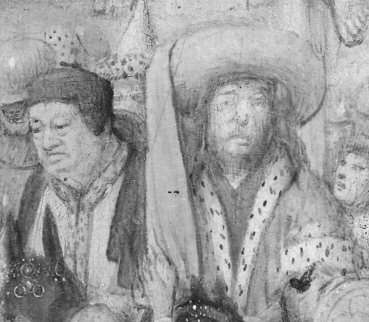 The Crucifixion; The Last Judgment, Jan van Eyck (Netherlandish, Maaseik ca. 1390–1441 Bruges), Oil on canvas, transferred from wood