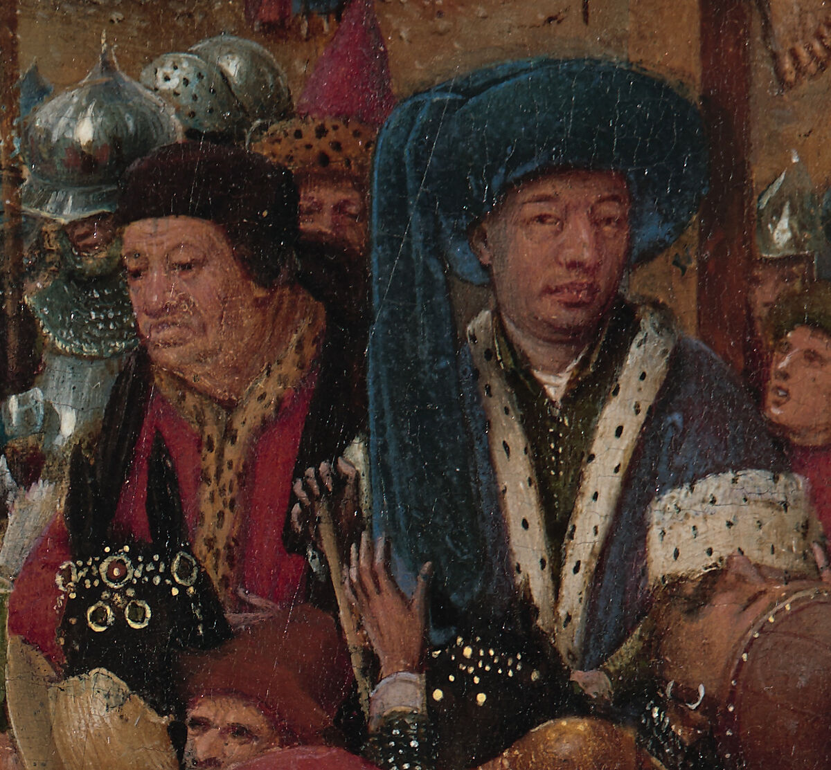 The Crucifixion; The Last Judgment, Jan van Eyck (Netherlandish, Maaseik ca. 1390–1441 Bruges), Oil on canvas, transferred from wood