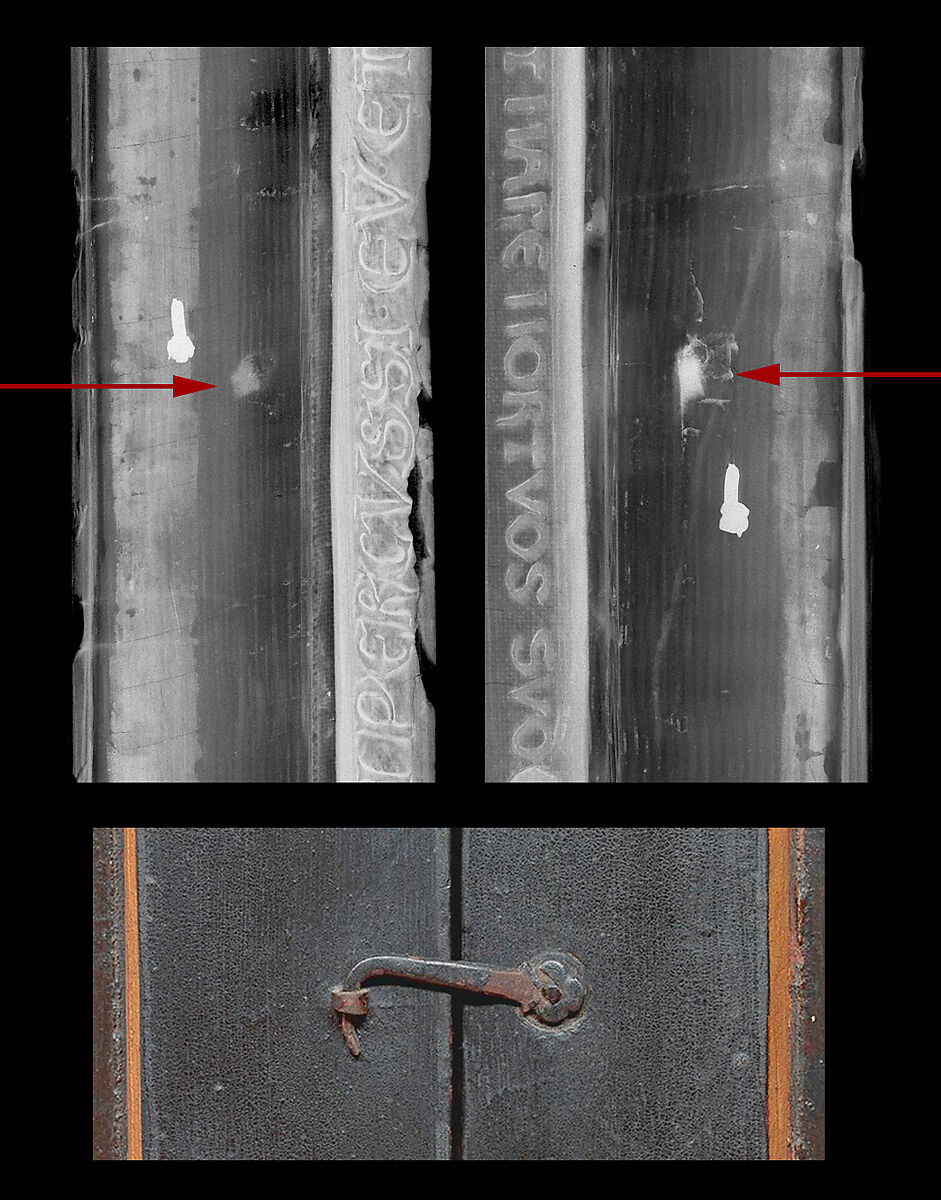 The Crucifixion; The Last Judgment, Jan van Eyck (Netherlandish, Maaseik ca. 1390–1441 Bruges), Oil on canvas, transferred from wood