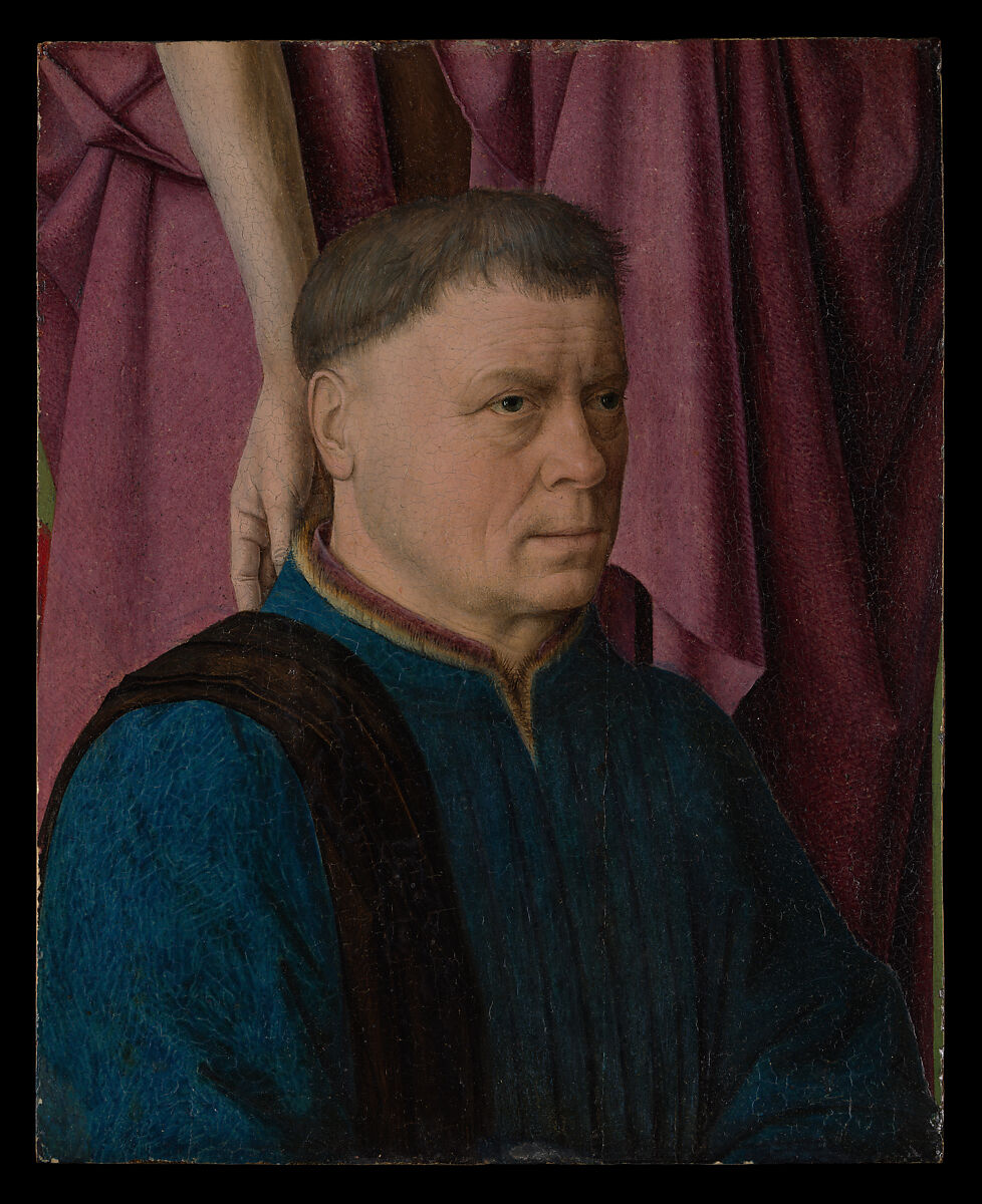 A Donor Presented by a Saint, Dieric Bouts (Netherlandish, Haarlem, active by 1457–died 1475), Oil on wood 