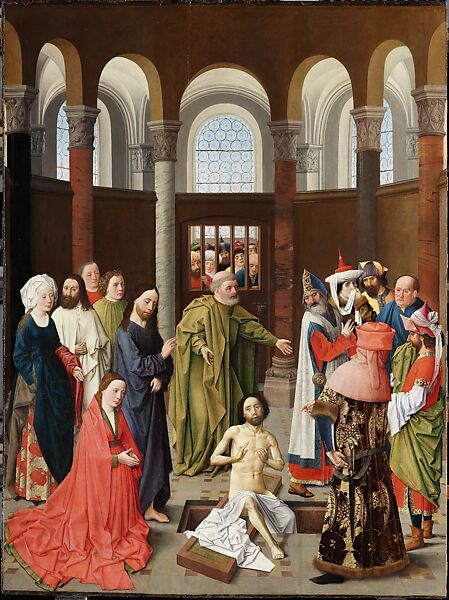A Donor Presented by a Saint, Dieric Bouts (Netherlandish, Haarlem, active by 1457–died 1475), Oil on wood