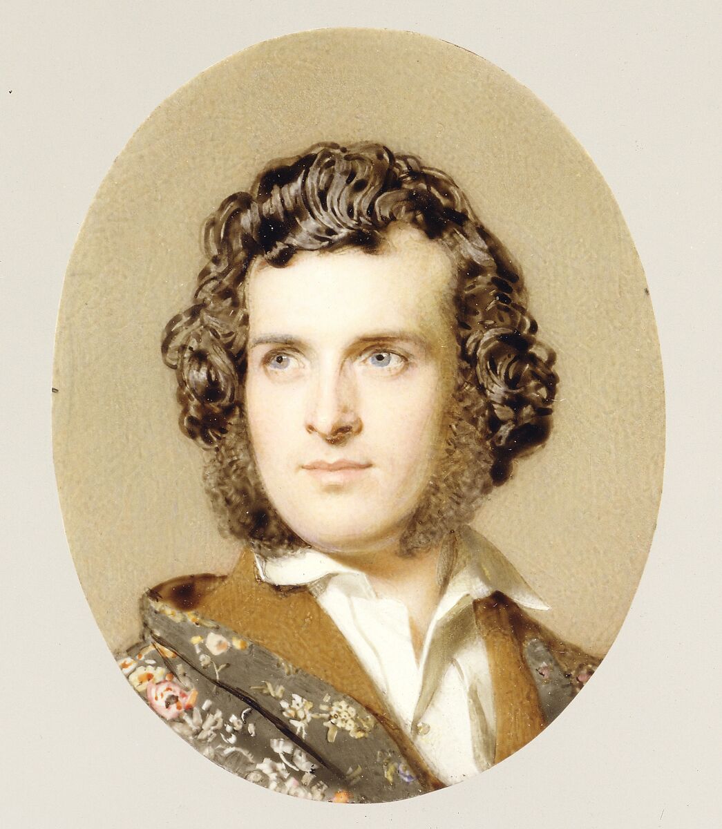 Self-Portrait, Attributed to John Faed (British, Burley Mill, Scotland 1820–1902 Burley Mill, Scotland), Ivory 