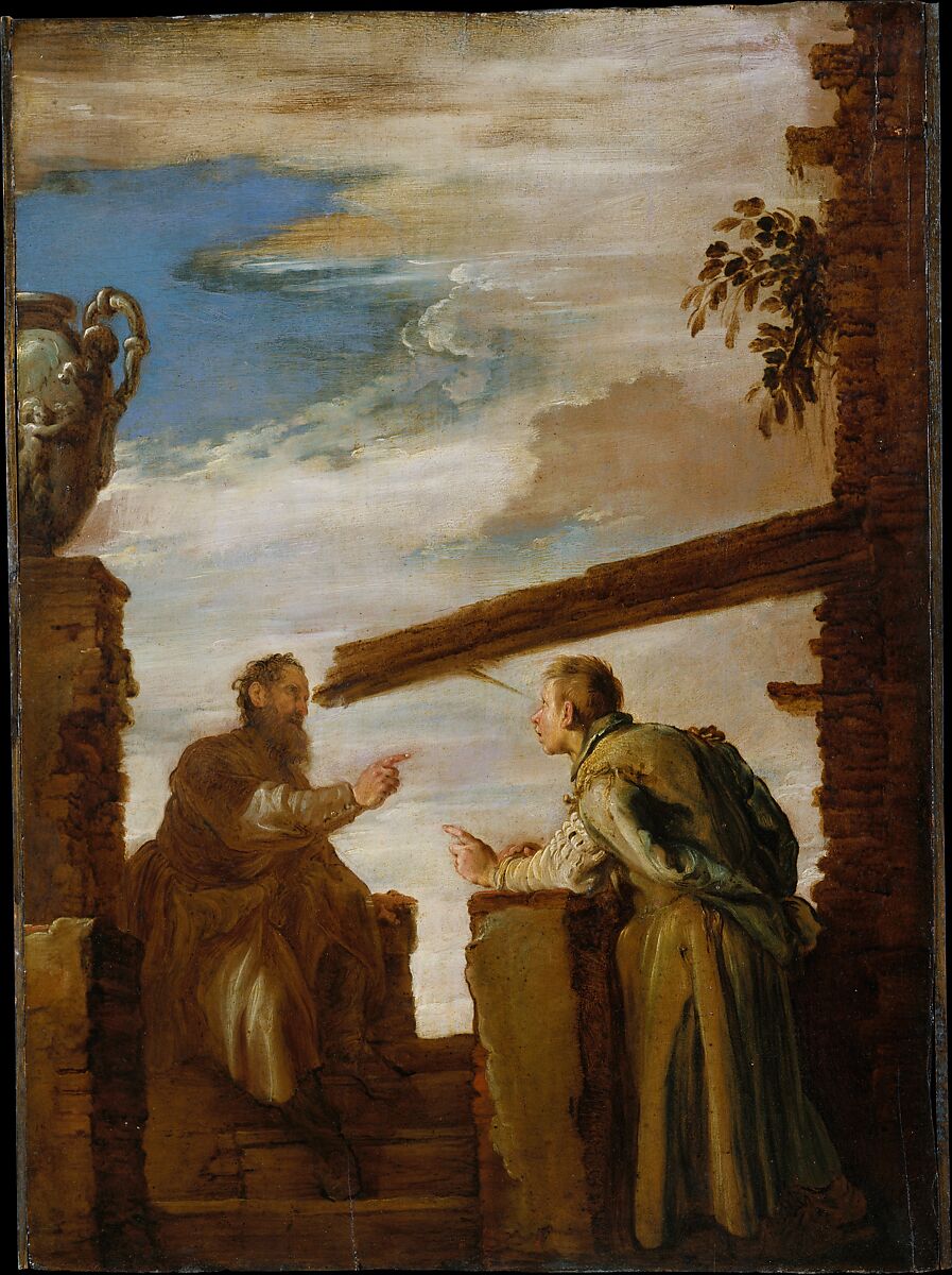 The Parable of the Mote and the Beam, Domenico Fetti (Italian, Rome (?) 1591/92–1623 Venice), Oil on wood 