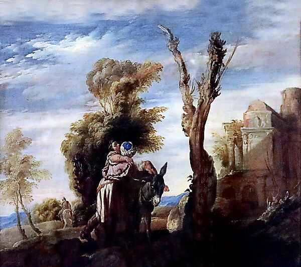 The Good Samaritan, Workshop of Domenico Fetti (Italian, Rome (?) 1591/92–1623 Venice), Oil on wood