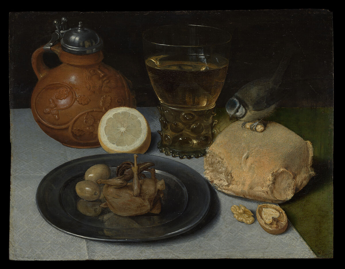 Still Life, Georg Flegel (German, Olomouc (Olmütz) 1566–1638 Frankfurt), Oil on wood 