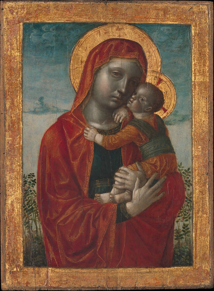 Madonna and Child, Vincenzo Foppa (Italian, Brescia, active by 1456–died 1515/16 Brescia), Tempera, oil, and gold on wood 