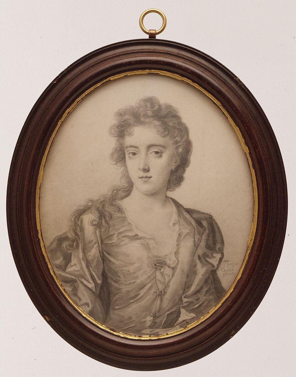Portrait of a Woman, Thomas Forster  British, Plumbago on vellum