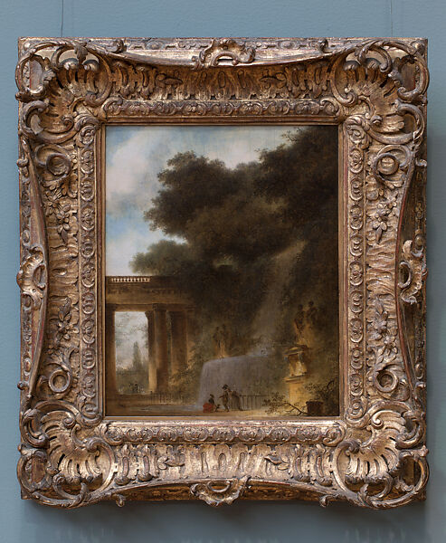 The Cascade, Jean Honoré Fragonard (French, Grasse 1732–1806 Paris), Oil on wood