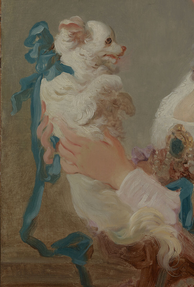 Marie Emilie Coignet de Courson (1716–1806) with a Dog, Jean Honoré Fragonard (French, Grasse 1732–1806 Paris), Oil on canvas