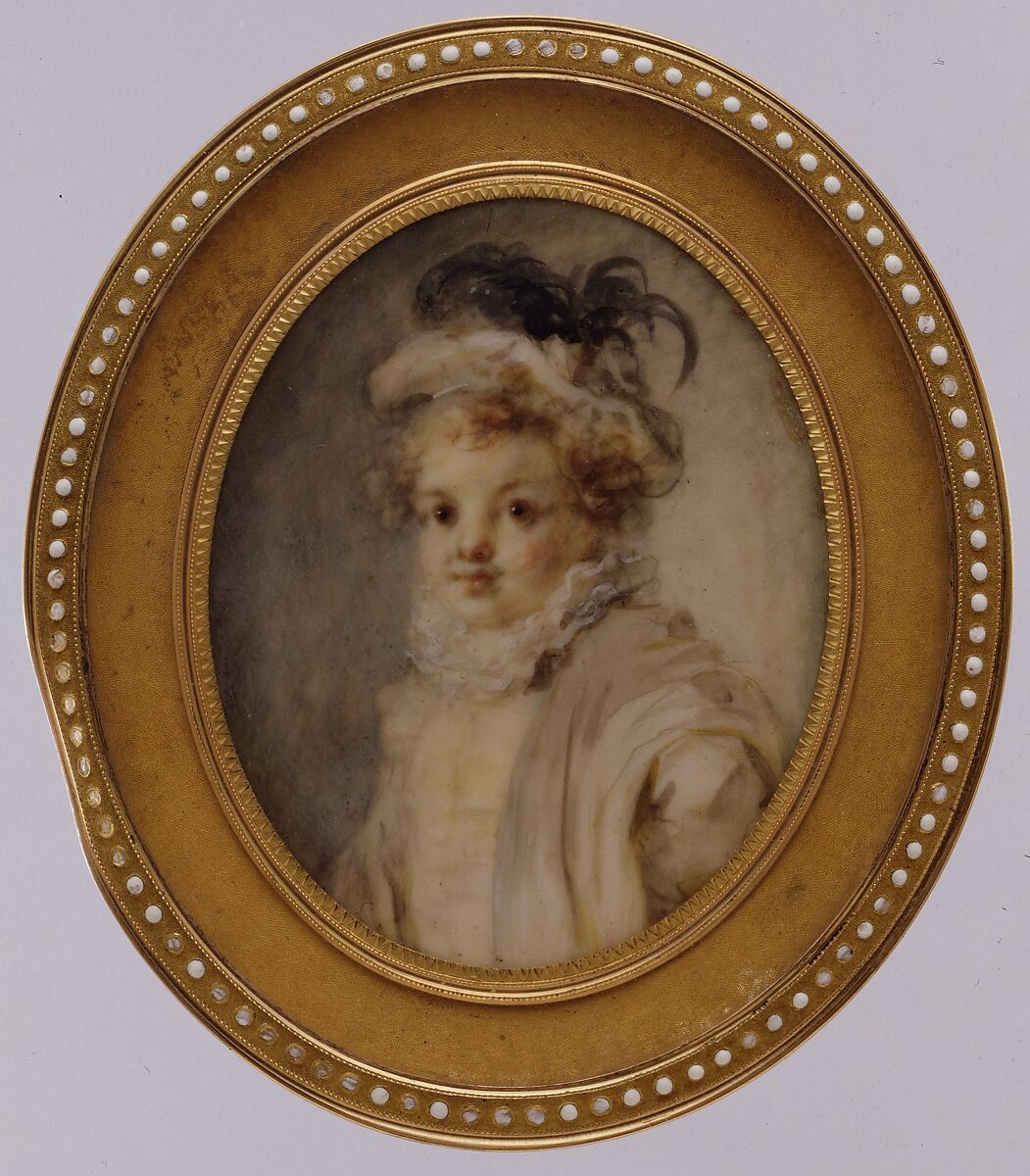 Portrait of a Boy, Marie Anne Gérard Fragonard (Madame Fragonard)  French, Ivory