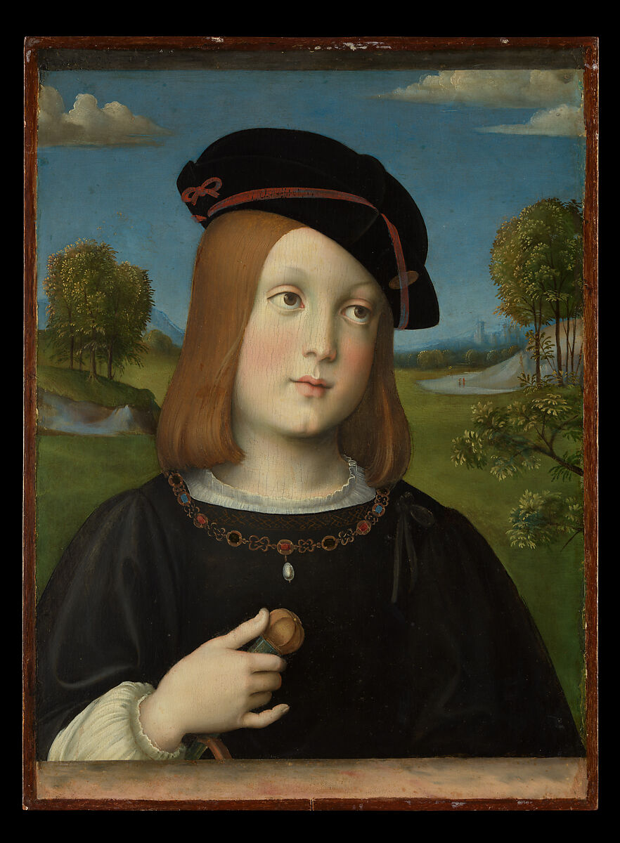 Federico Gonzaga (1500–1540), Francesco Francia (Italian, Bologna ca. 1447–1517 Bologna), Tempera on wood, transferred from wood to canvas and then again to wood 