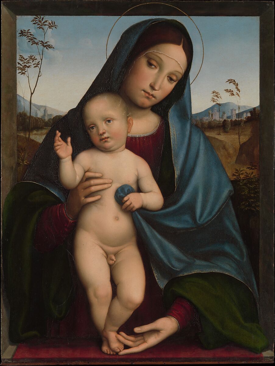 Madonna and Child, Francesco Francia (Italian, Bologna ca. 1447–1517 Bologna), Oil on wood 