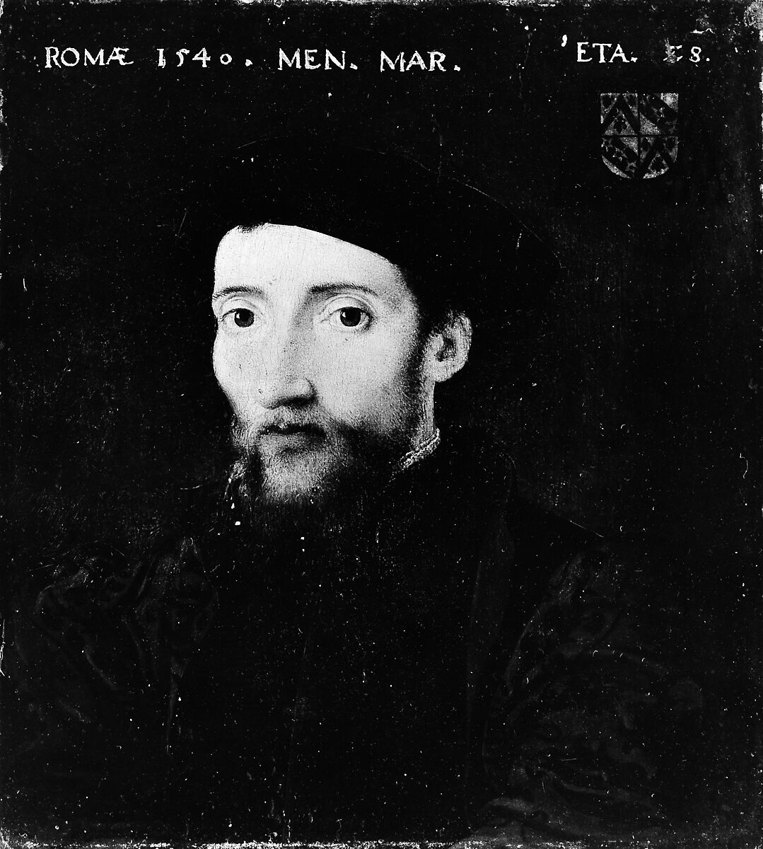 Portrait of a Member of the de Thou Family, French Painter (dated 1540), Oil on wood 