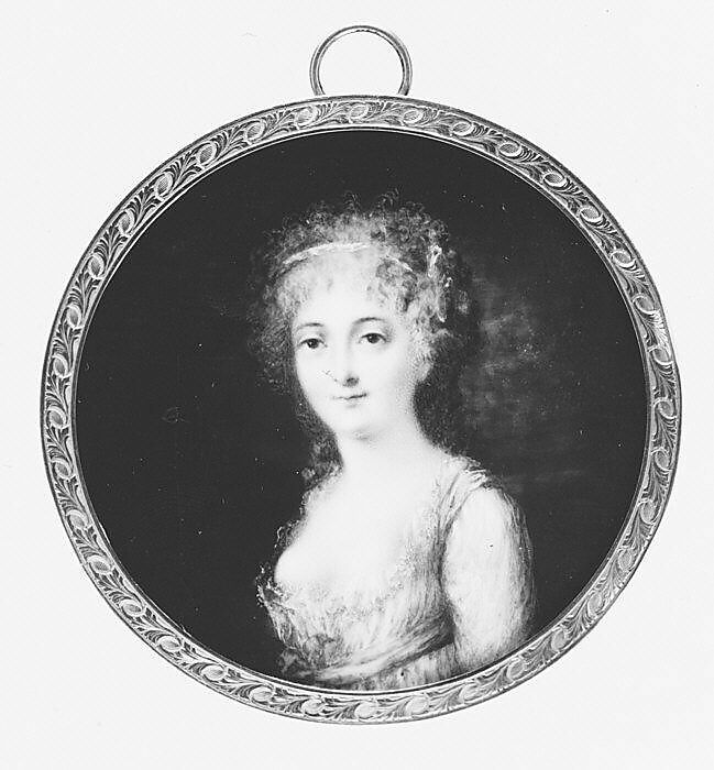 Portrait of a Woman, Said to Be the Comtesse de Guiche, French Painter (ca. 1795), Ivory 