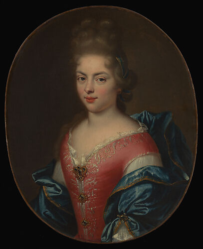 Portrait of a Woman in a Rose Dress