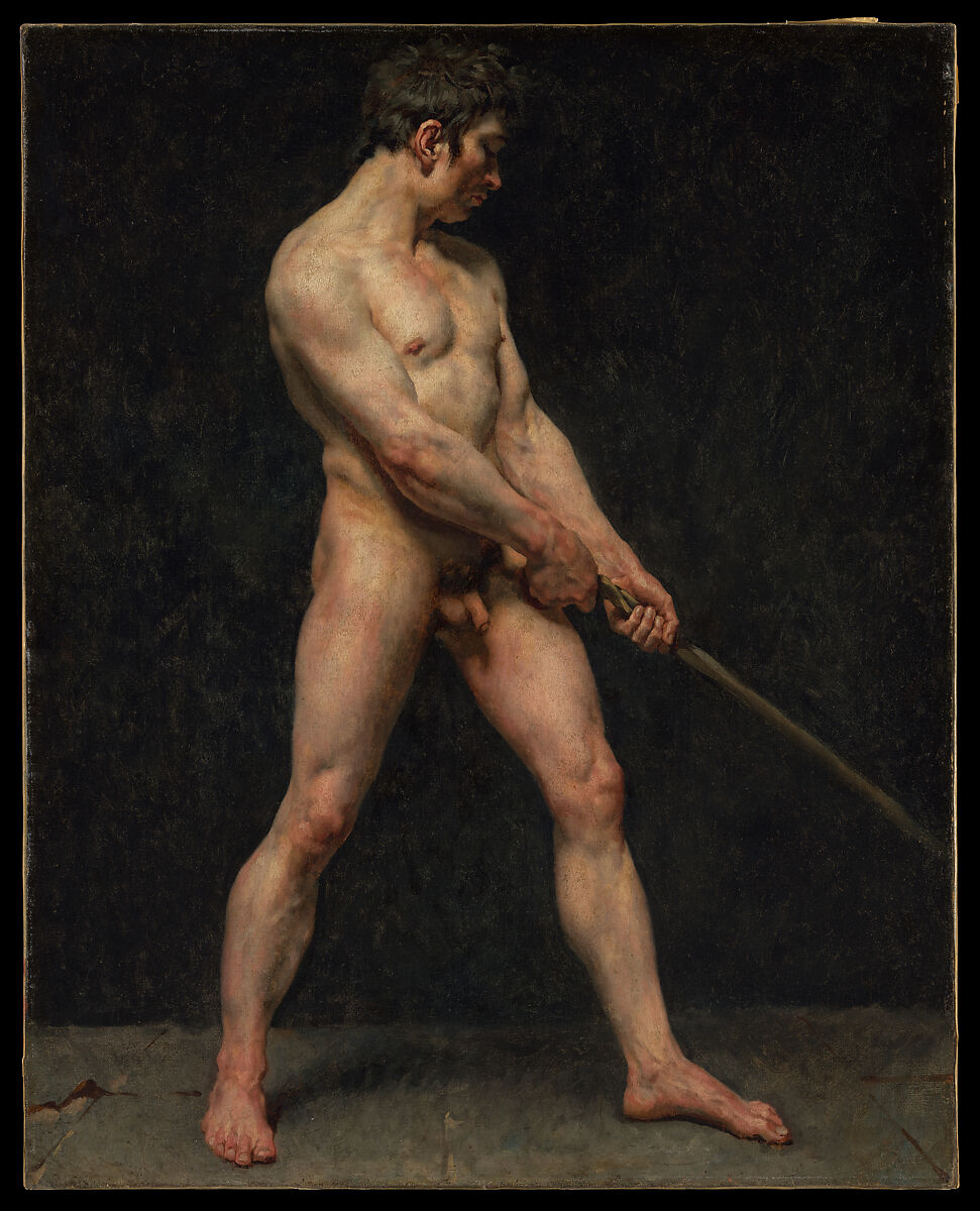 Study of a Nude Man, Pierre Narcisse Guérin  French, Oil on canvas