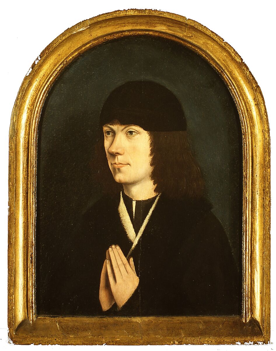 Portrait of a Young Man, French (Burgundian?) Painter (ca. 1495), Oil on wood 