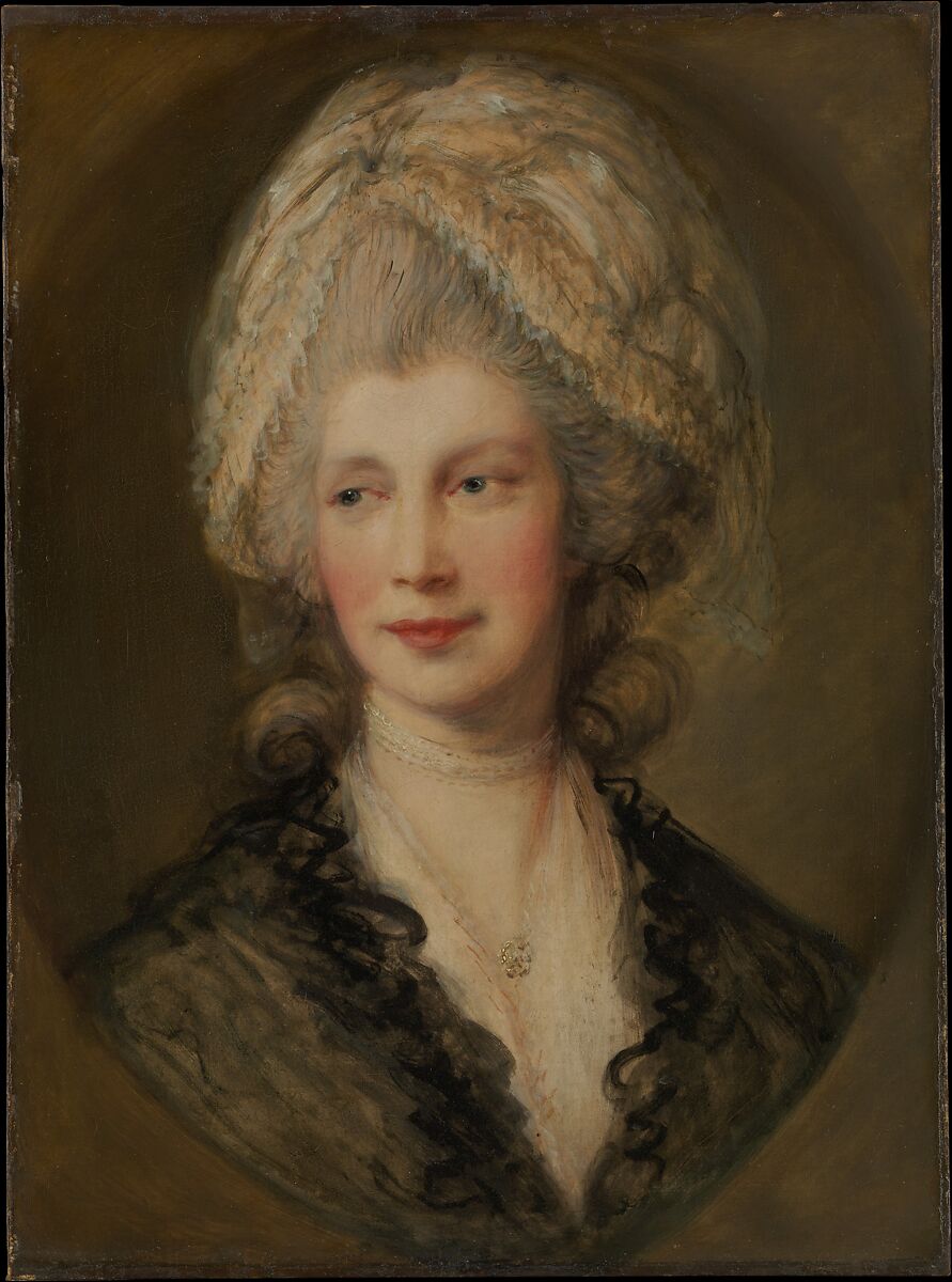 Queen Charlotte, Thomas Gainsborough (British, Sudbury 1727–1788 London), Oil on canvas 