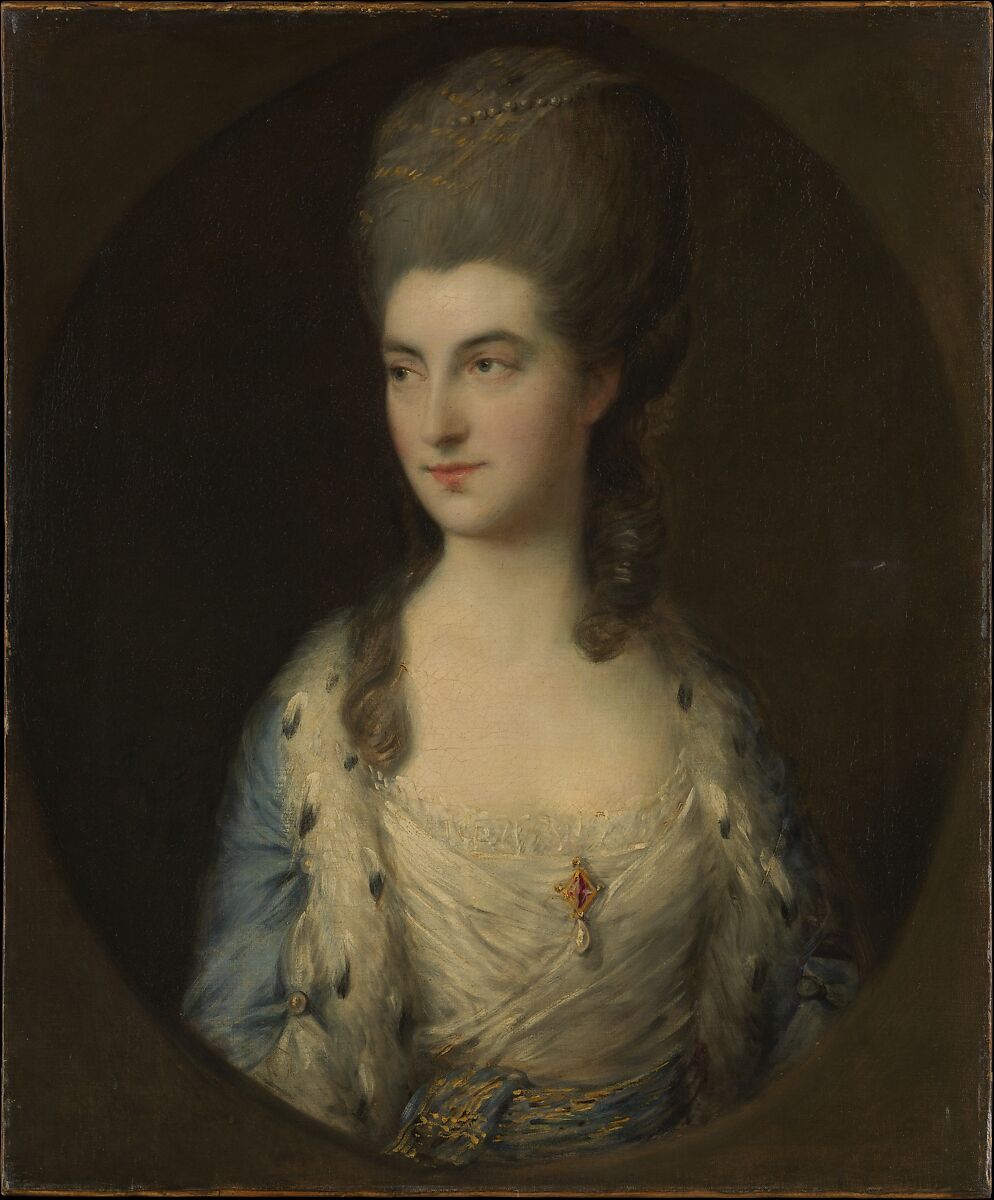 Portrait of a Young Woman, Called Miss Sparrow, Thomas Gainsborough (British, Sudbury 1727–1788 London), Oil on canvas 