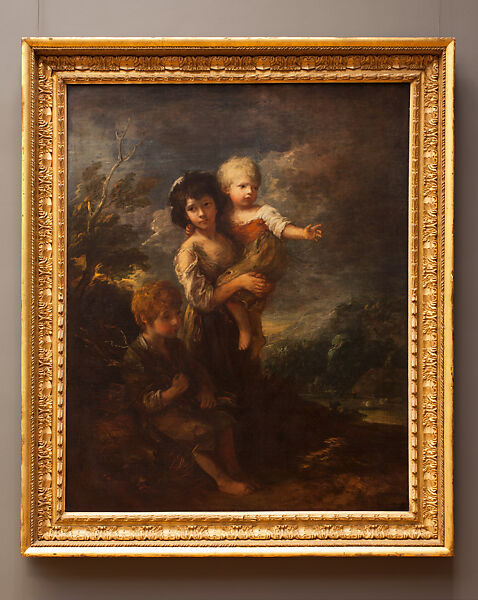 Cottage Children (The Wood Gatherers), Thomas Gainsborough (British, Sudbury 1727–1788 London), Oil on canvas