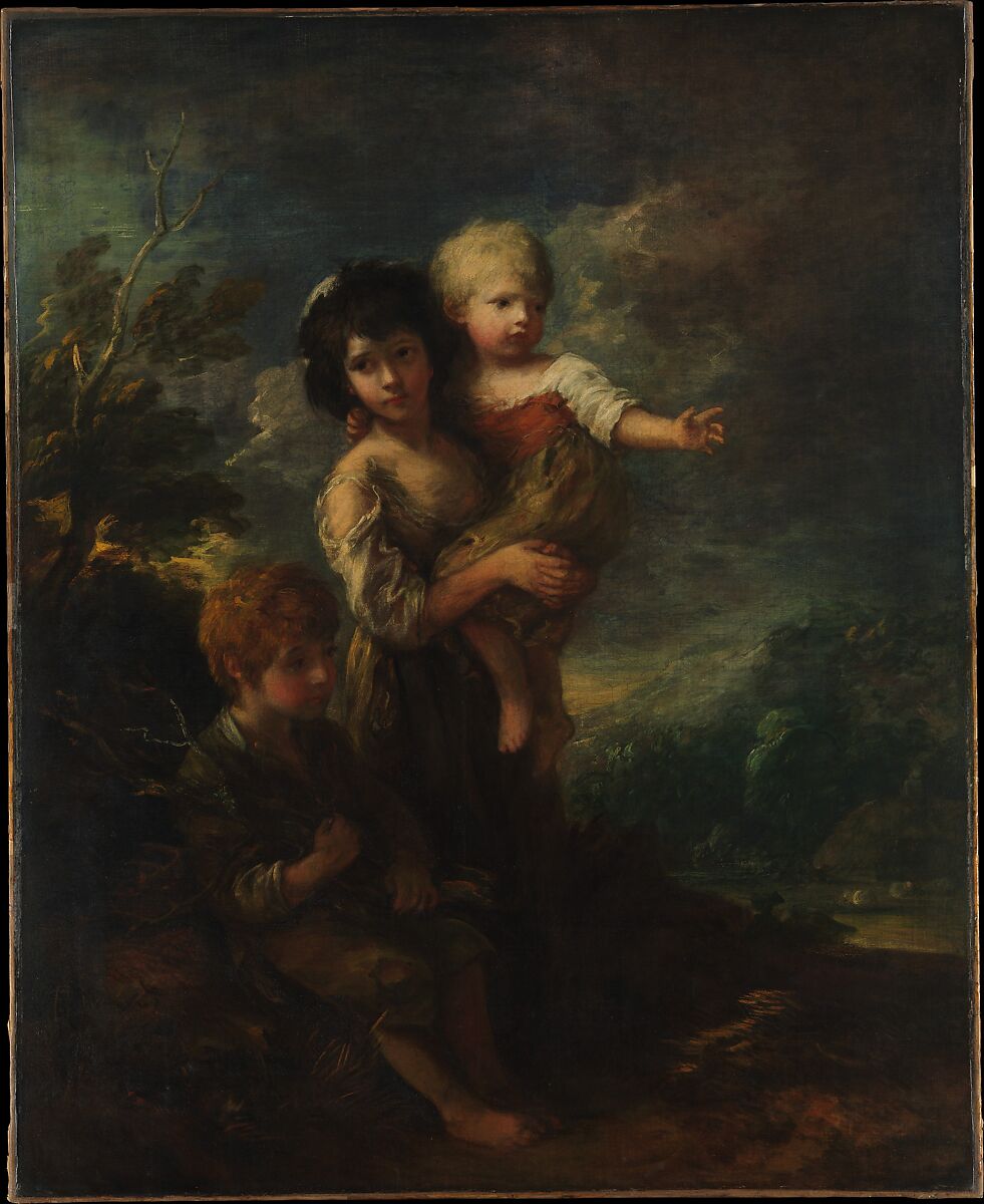 Cottage Children (The Wood Gatherers), Thomas Gainsborough (British, Sudbury 1727–1788 London), Oil on canvas 