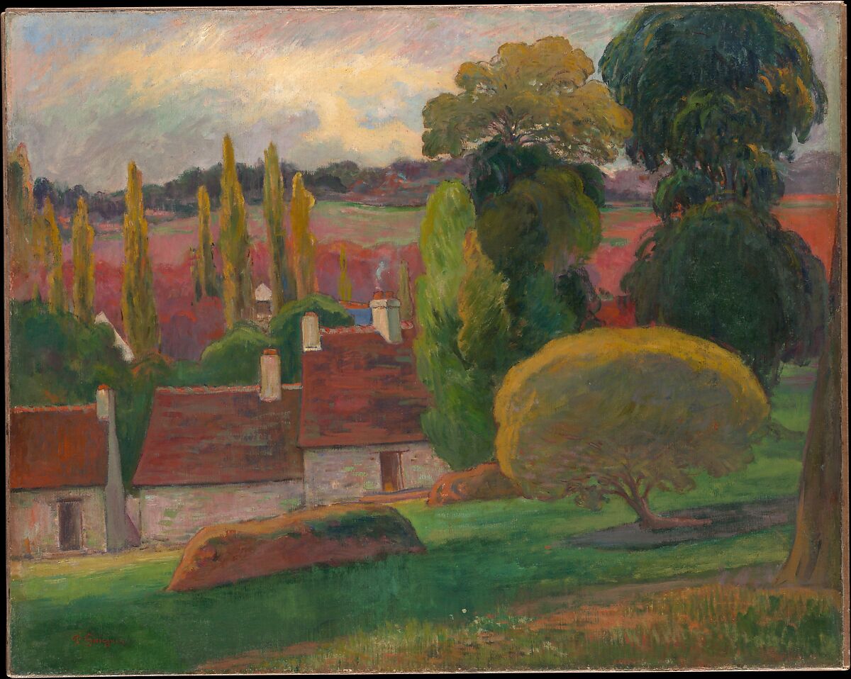 A Farm in Brittany, Paul Gauguin  French, Oil on canvas