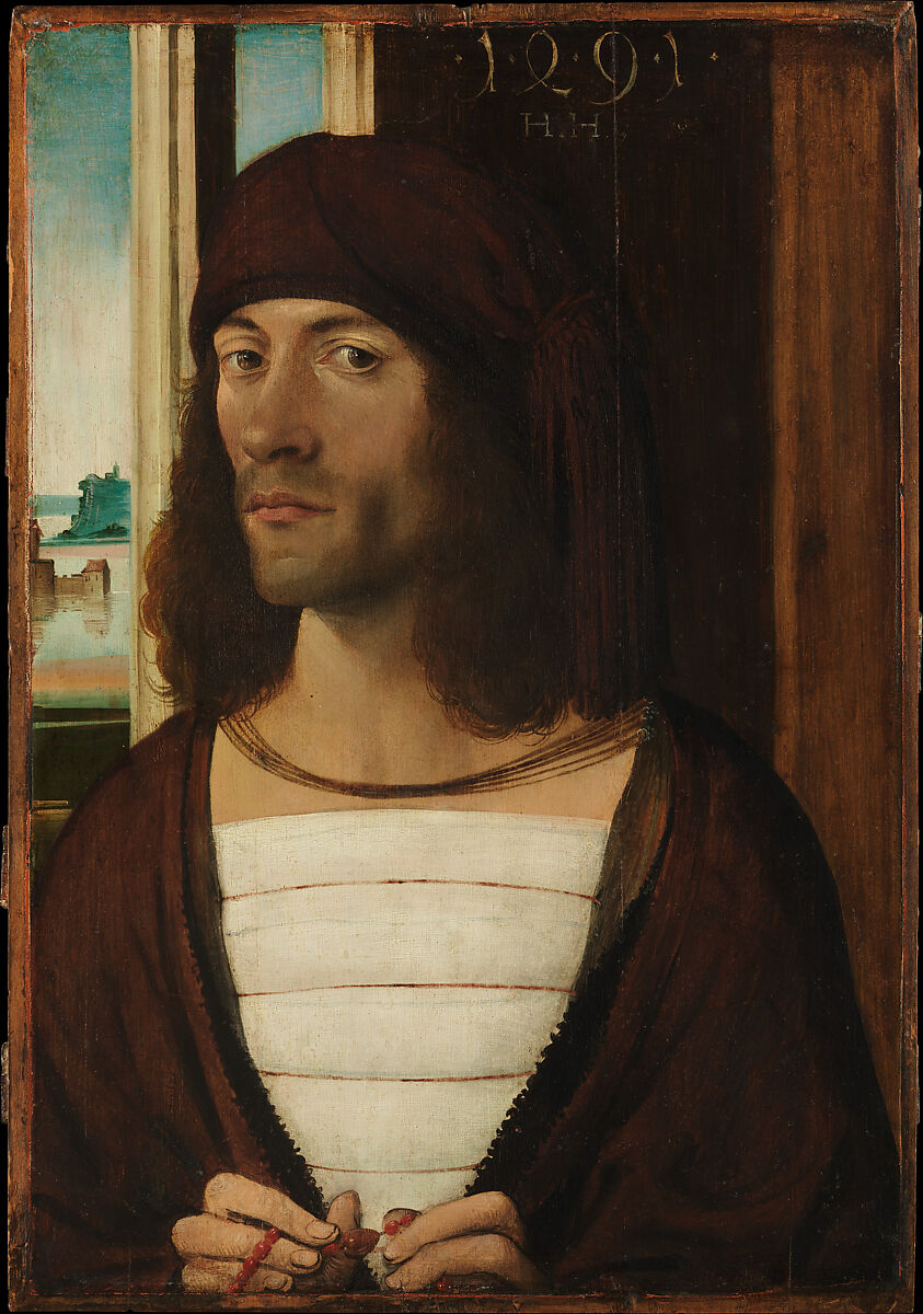 Portrait of a Man, German (Nuremberg) Painter (late 15th century), Oil on linden 