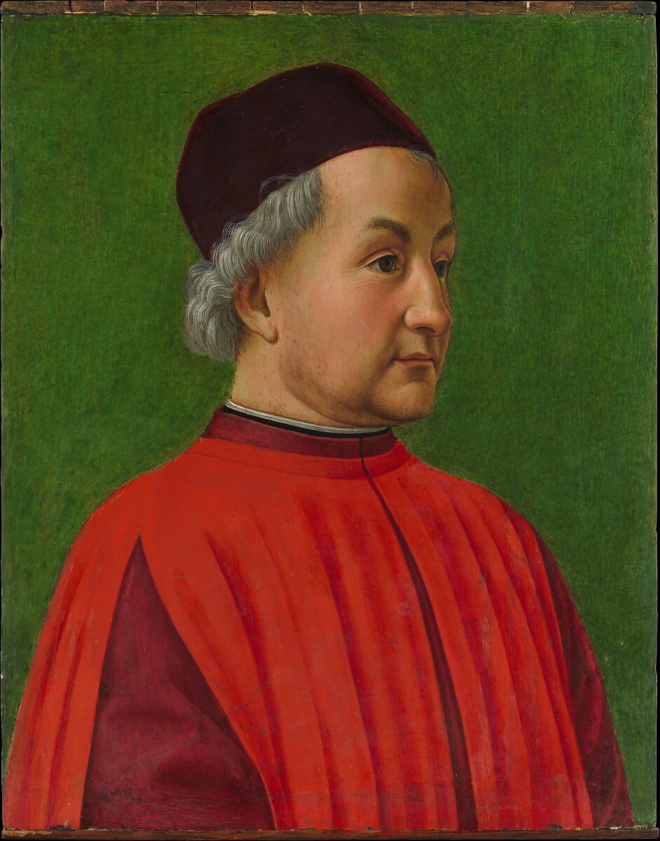 Portrait of a Man, Domenico Ghirlandaio (Domenico Bigordi) (Italian, Florence 1448/49–1494 Florence), Tempera on wood 