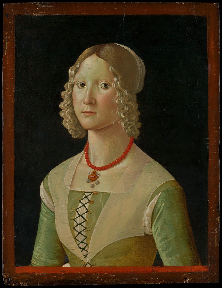 Selvaggia Sassetti (born 1470), Davide Ghirlandaio (David Bigordi)  Italian, Tempera on wood