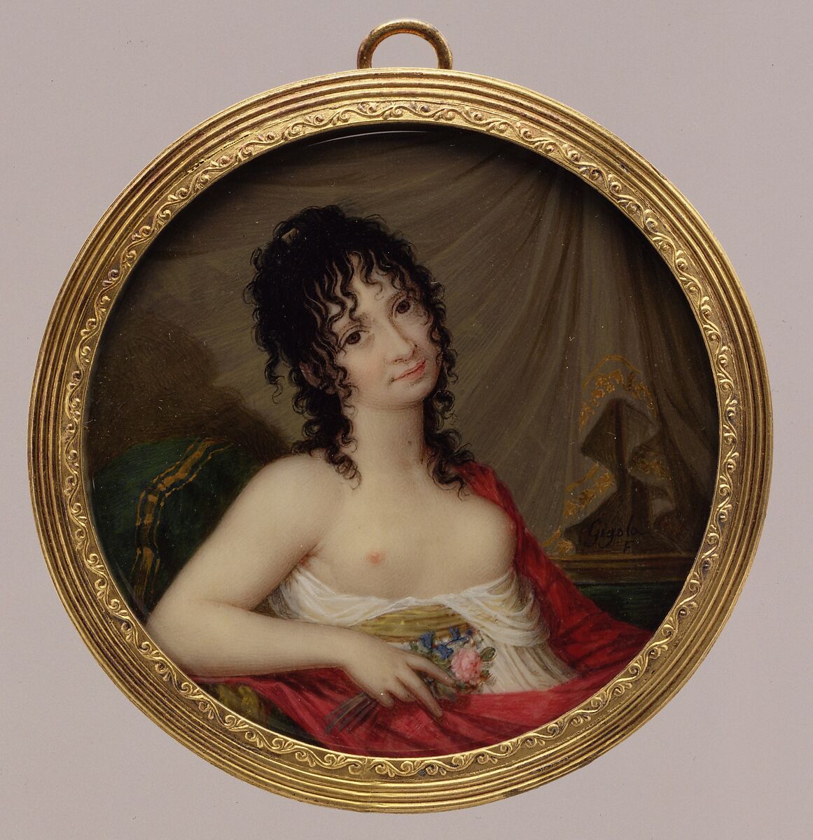Francesca Ghirardi Lechi (1773–1806), Giovanni Battista Gigola (Italian, Brescian, 1767–1841), Ivory 