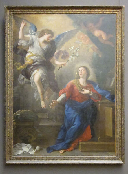 The Annunciation, Luca Giordano (Italian, Naples 1634–1705 Naples), Oil on canvas