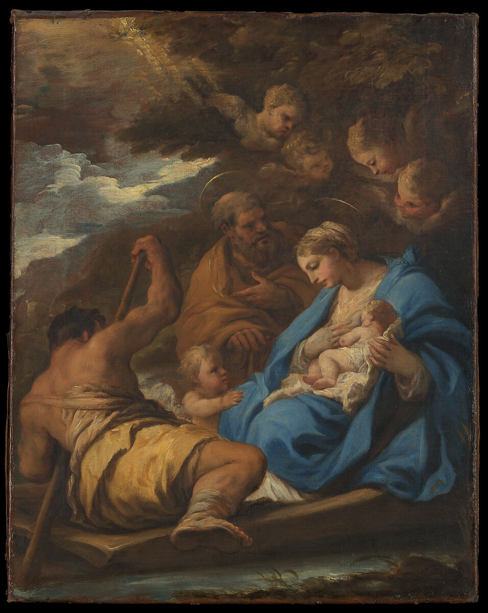 The Flight into Egypt, Luca Giordano (Italian, Naples 1634–1705 Naples), Oil on canvas 
