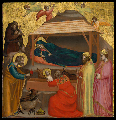 La nativité, ch. 1457. Jaume Ferrer (Espagnol, 1460/70). L'huile, la  tempera et or sur panneau de bois (sapin) ; 187,3 x 139,1 encadrées : x 14  cm (73 3/4 x 54 3/4 x 5 1/2 in.) ; 172,7 x 124,4 sans cadre : (68 x 49 cm  dans Photo Stock - Alamy