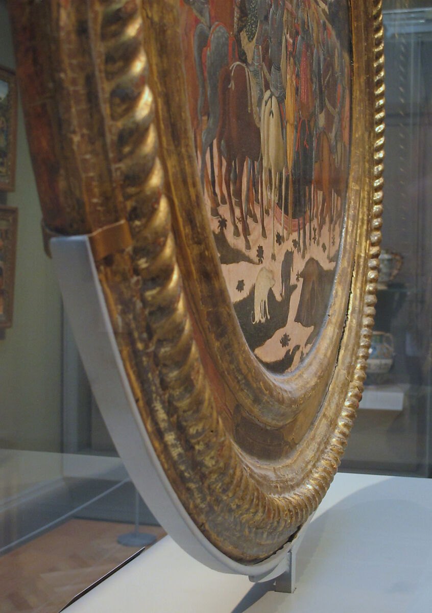 The Triumph of Fame; (reverse) Impresa of the Medici Family and Arms of the Medici and Tornabuoni Families, Giovanni di ser Giovanni Guidi (called Scheggia) (Italian, San Giovanni Valdarno 1406–1486 Florence), Tempera, silver, and gold on wood