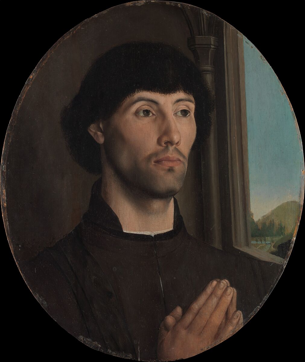 Portrait of a Man, Hugo van der Goes (Netherlandish, Ghent, active by 1467–died 1482 Roode-Klooster), Oil on wood 