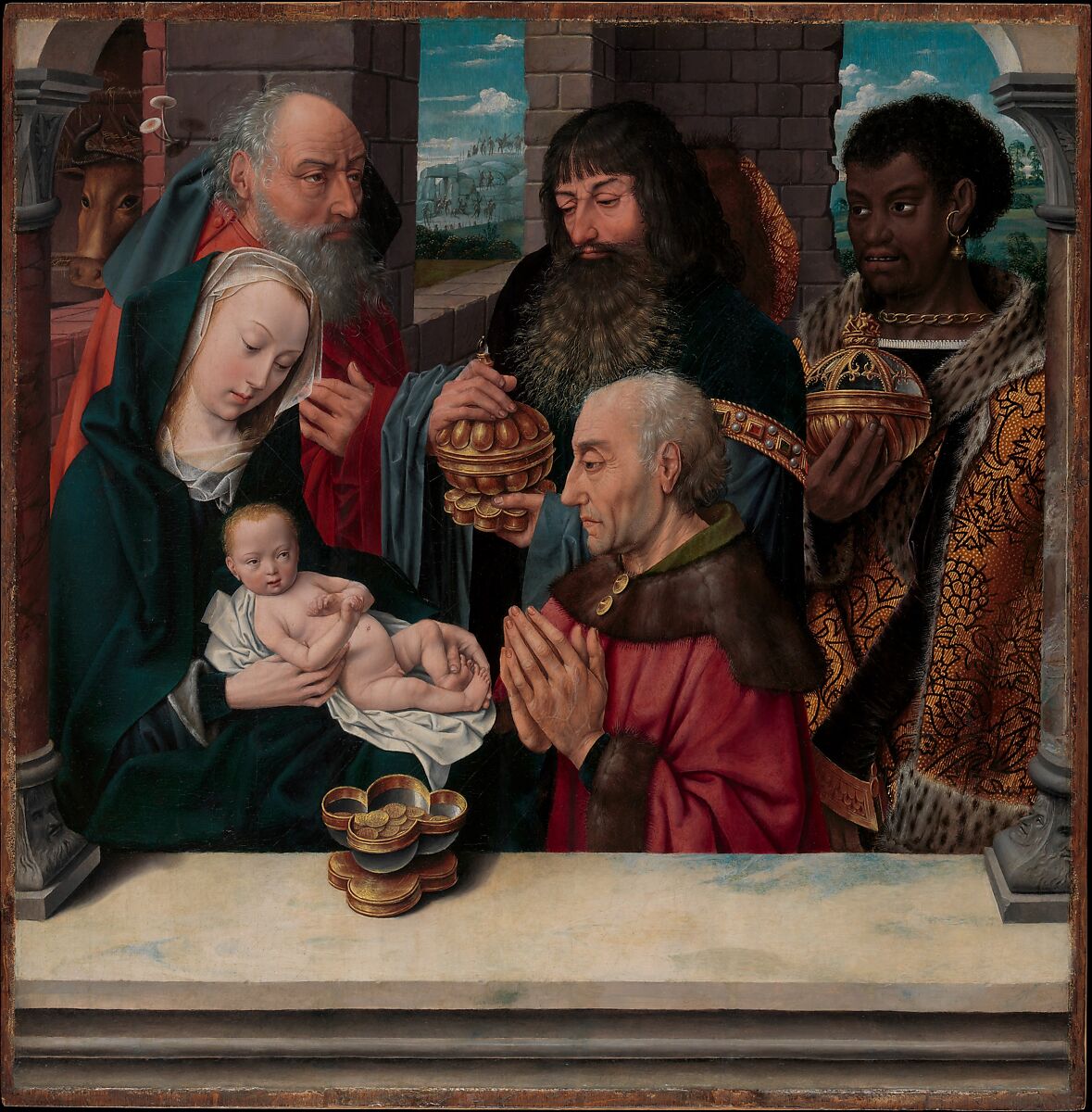 The Adoration of the Magi, Copy after Hugo van der Goes (Netherlandish, late 15th century), Oil on wood 
