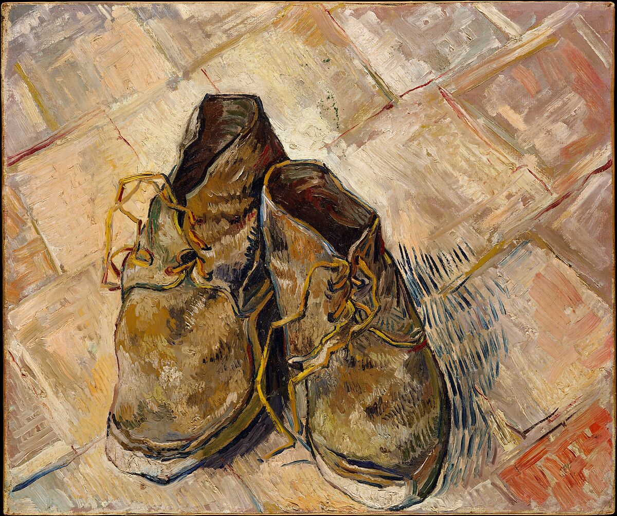 Souliers peints par Vincent van Gogh à Arles en 1888