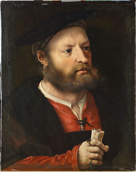 Portrait of a Man, Jan Gossart (called Mabuse) (Netherlandish, Maubeuge ca. 1478–1532 Antwerp (?)), Oil on wood