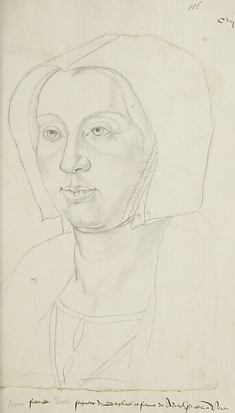 Anna van Bergen (1492–1541) and Her Son Hendrik (born 1519) as the Virgin and Child, Copy after Jan Gossart (called Mabuse) (Netherlandish, after 1522), Oil on wood