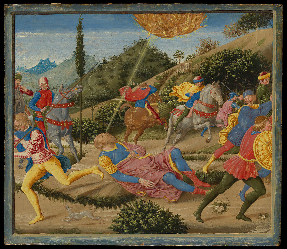 The Conversion of Saint Paul, Benozzo Gozzoli (Benozzo di Lese di Sandro)  Italian, Tempera on wood