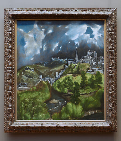 油絵トレドの街角 El Greco (Domenikos Theotokopoulos) - View of Toledo - The