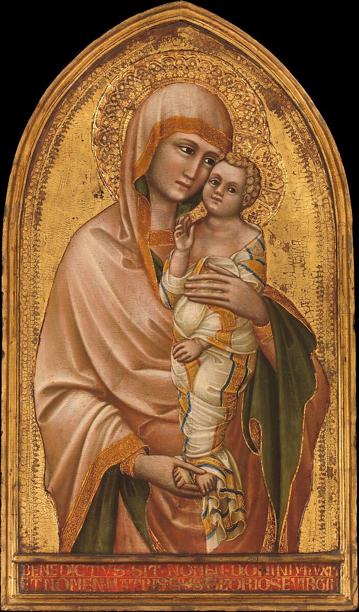 Madonna and Child, Guariento di Arpo (Italian, active Padua by 1338–died 1368/70), Tempera on wood, gold ground 