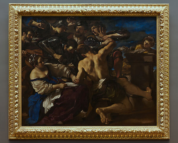 Samson Captured by the Philistines, Guercino (Giovanni Francesco Barbieri) (Italian, Cento 1591–1666 Bologna), Oil on canvas