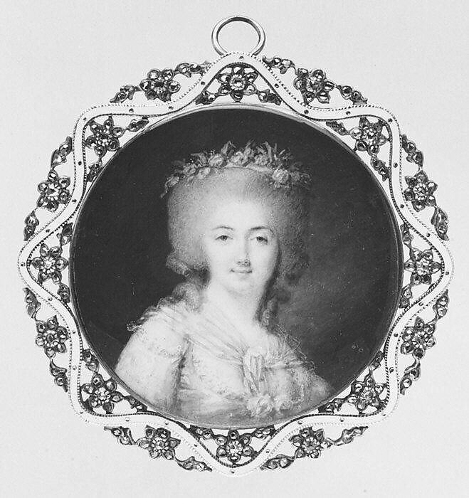 Portrait of a Woman, Style of Peter Adolf Hall (ca. 1780), Ivory 