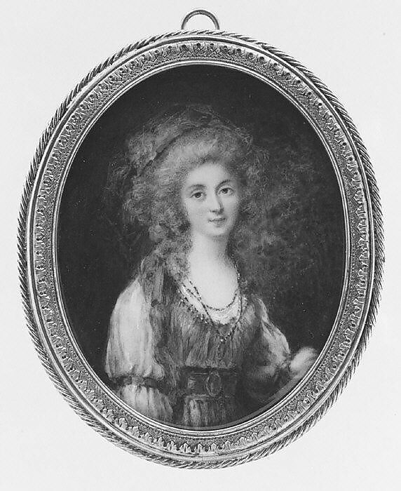 Portrait of a Young Woman, Peter Adolf Hall (Swedish, 1739–1793), Ivory 