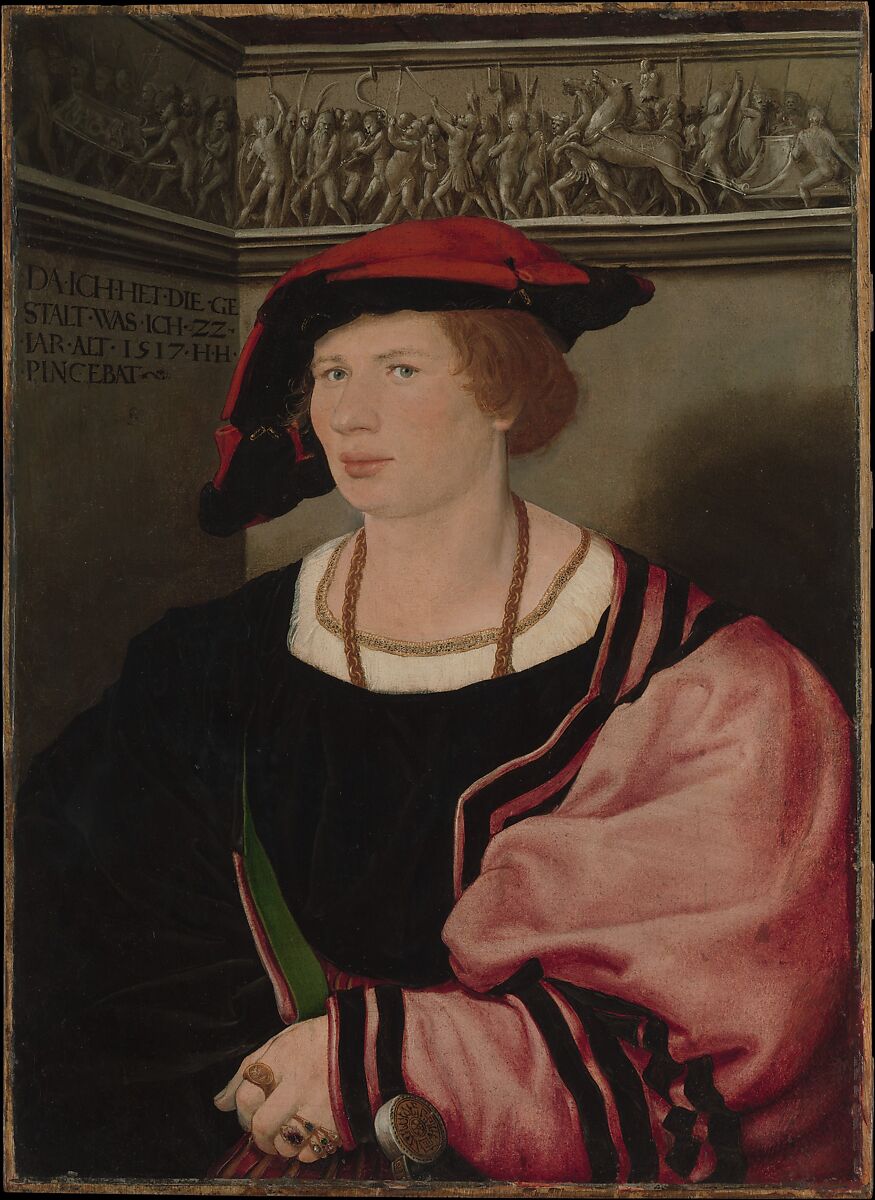Benedikt von Hertenstein (born about 1495, died 1522), Hans Holbein the Younger (German, Augsburg 1497/98–1543 London), Oil and gold on paper, laid down on wood 